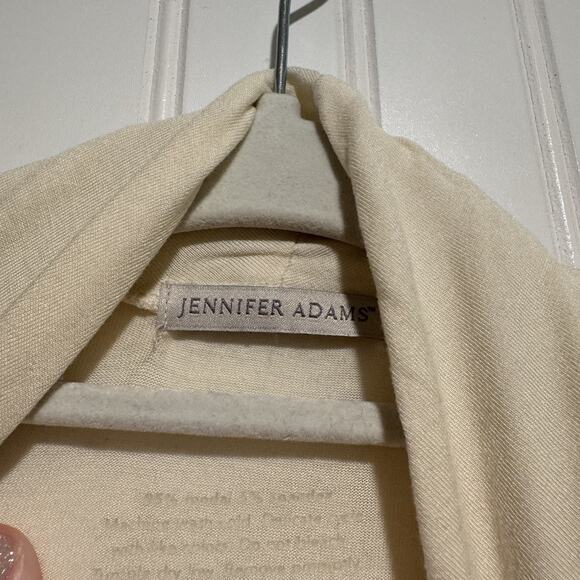 Jennifer Adams Cream Modal Short Robe Size Small - Picture 4 of 6